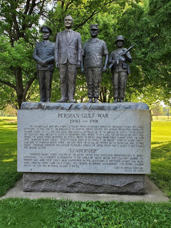 Soldiers Walk Veterans Memorial Park grounds