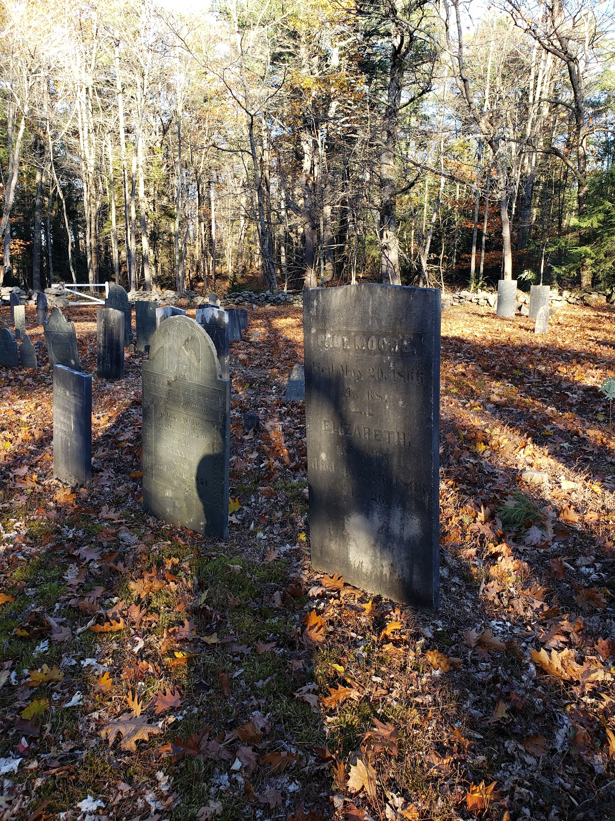 South Cemetery headstone and grounds