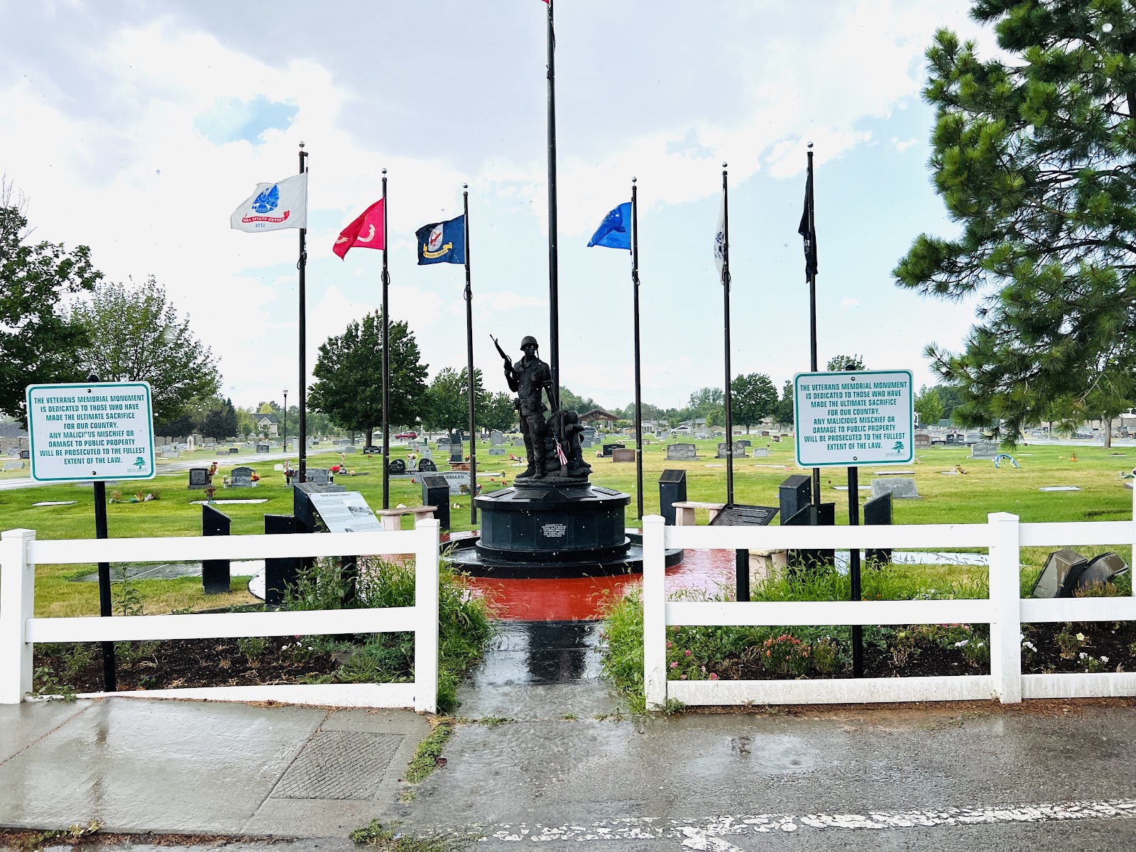 South Jordan Cemetery cemetery grounds and headstones