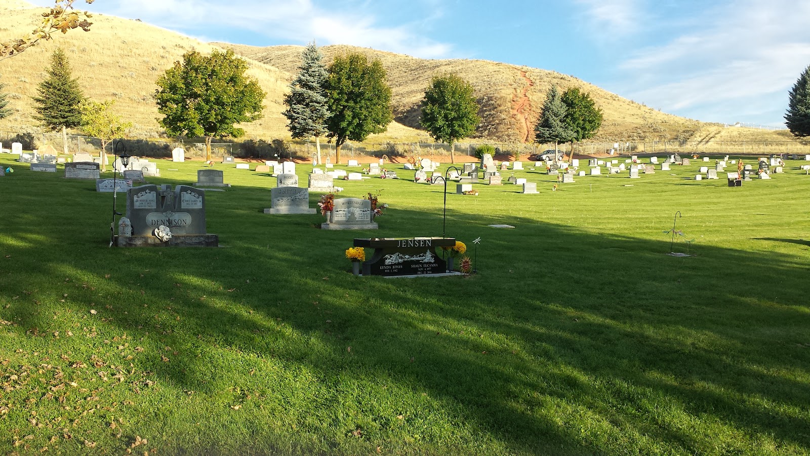 South Morgan Cemetery headstone and grounds