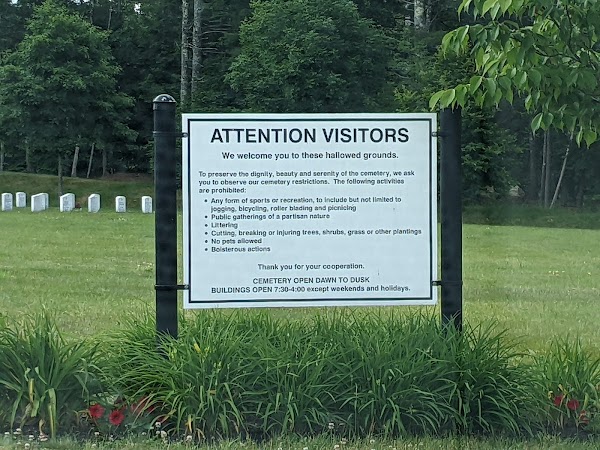 Southern Maine Veterans' Cemetery grounds