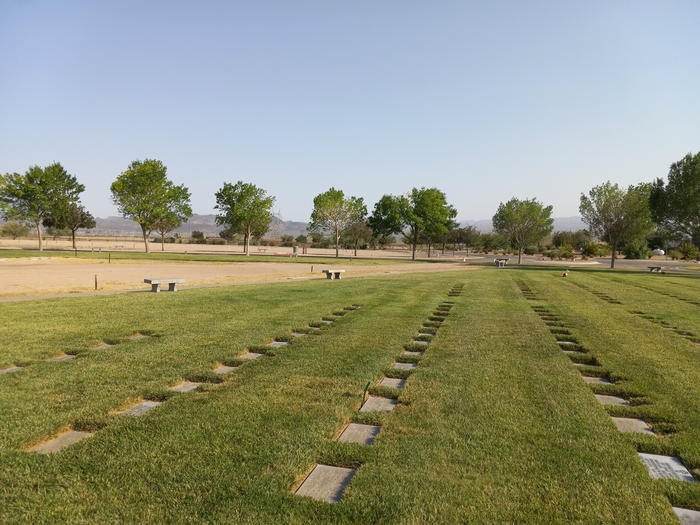 Southern Nevada Veterans Memorial Cemetery cemetery grounds and headstones