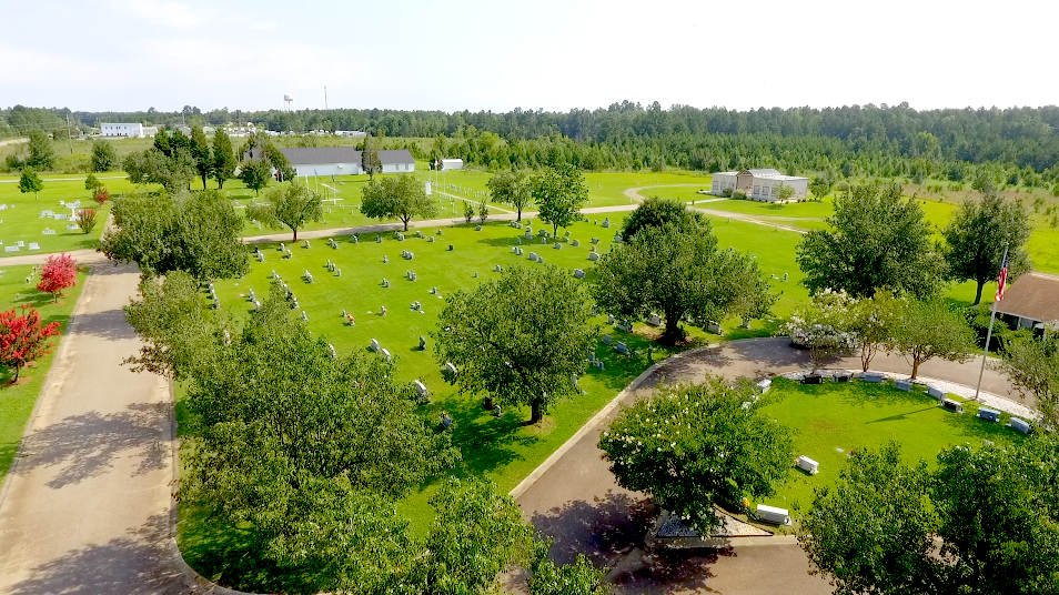 Southlawn Aiken's Premier Cemetery headstone and grounds