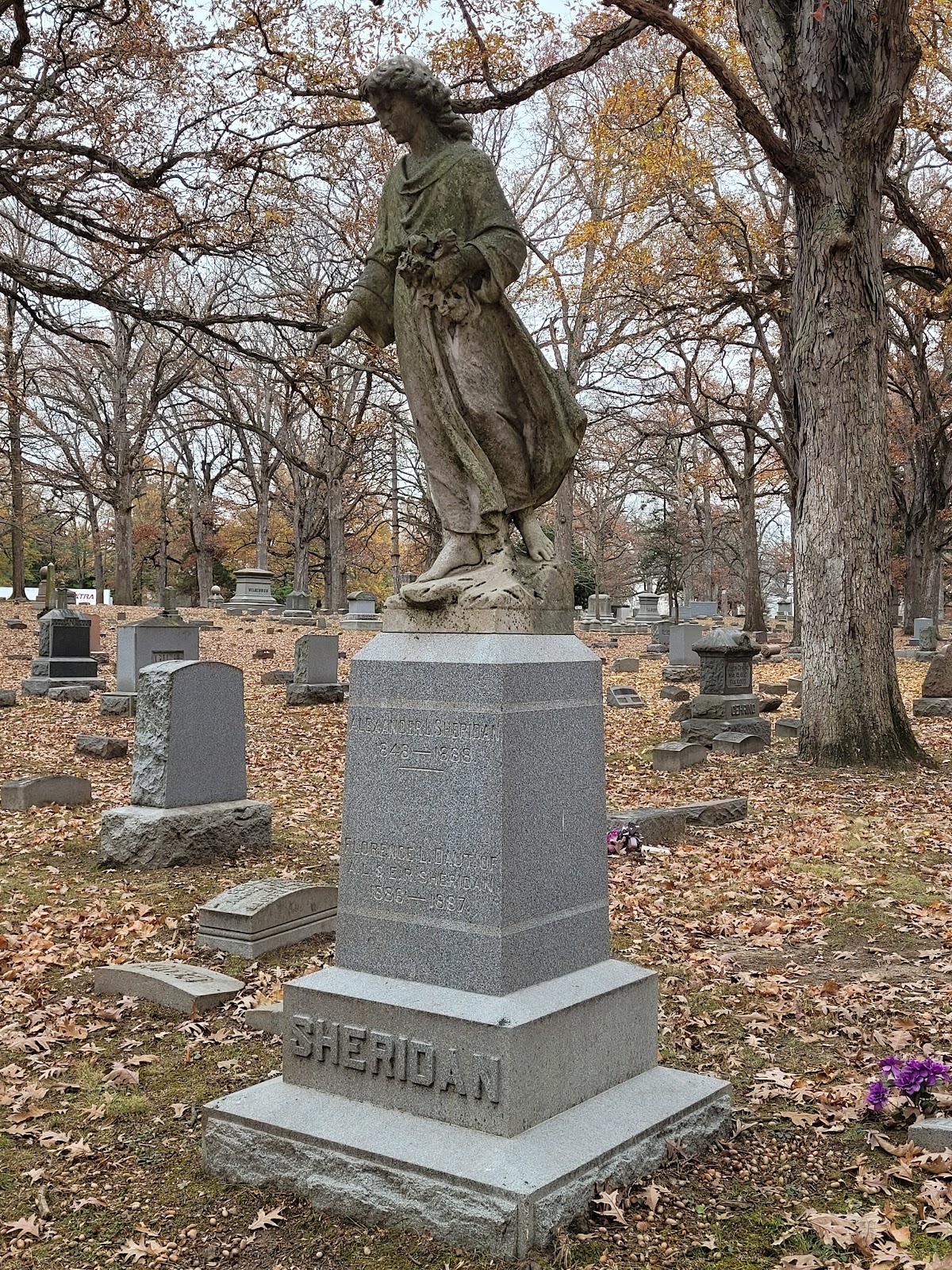 Spring Vale Cemetery cemetery grounds and headstones