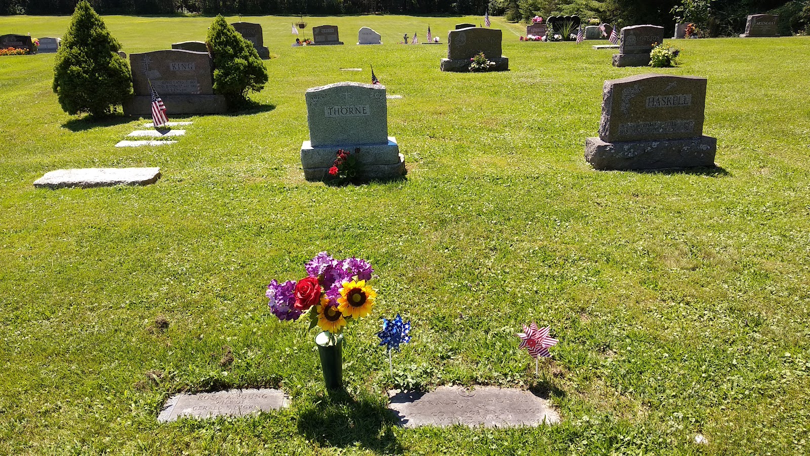 St Joseph Cemetery cemetery grounds and headstones