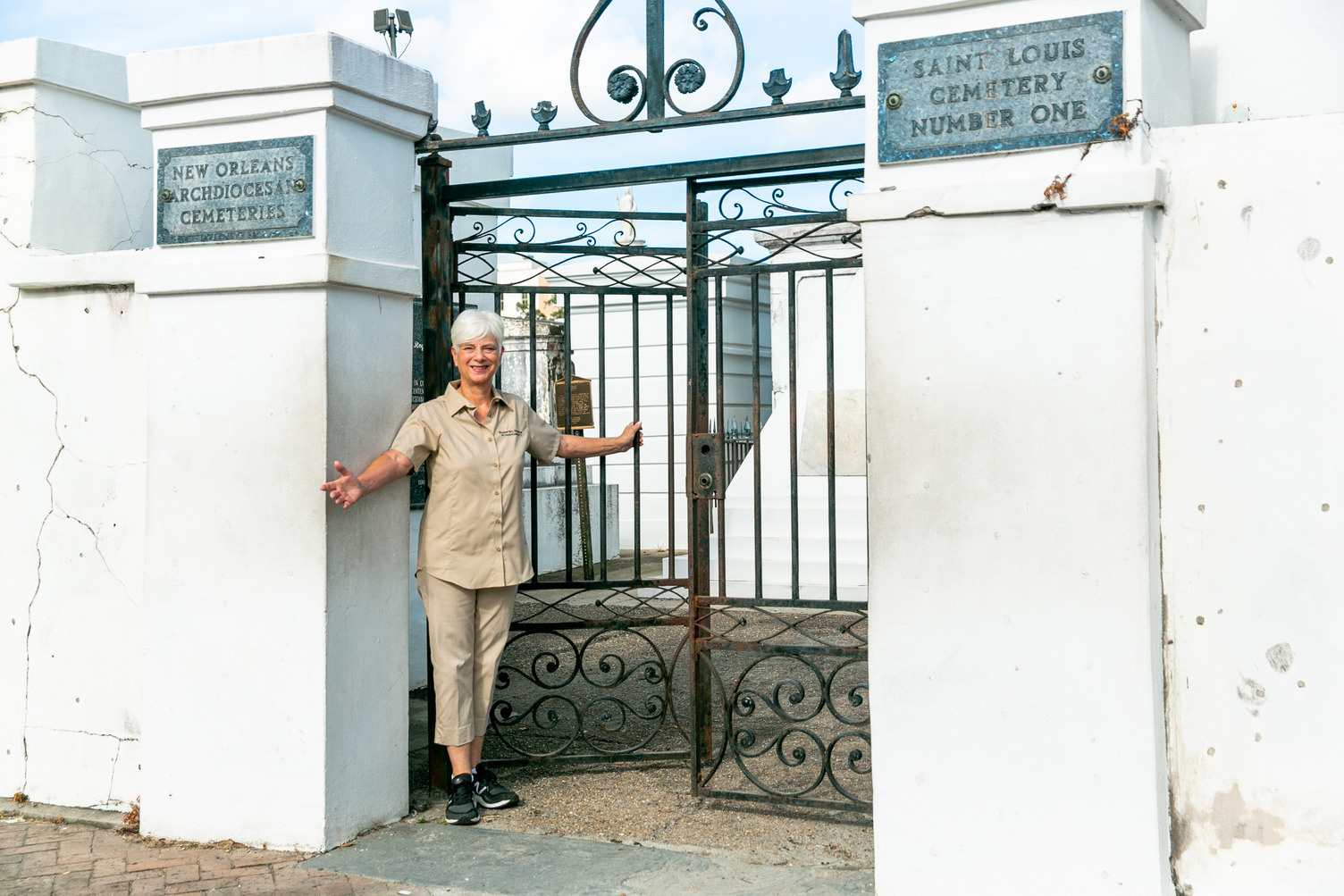 St. Louis Cemetery No. 1 Official Tour headstone and grounds