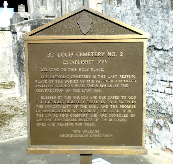 St. Louis Cemetery No. 2 grounds