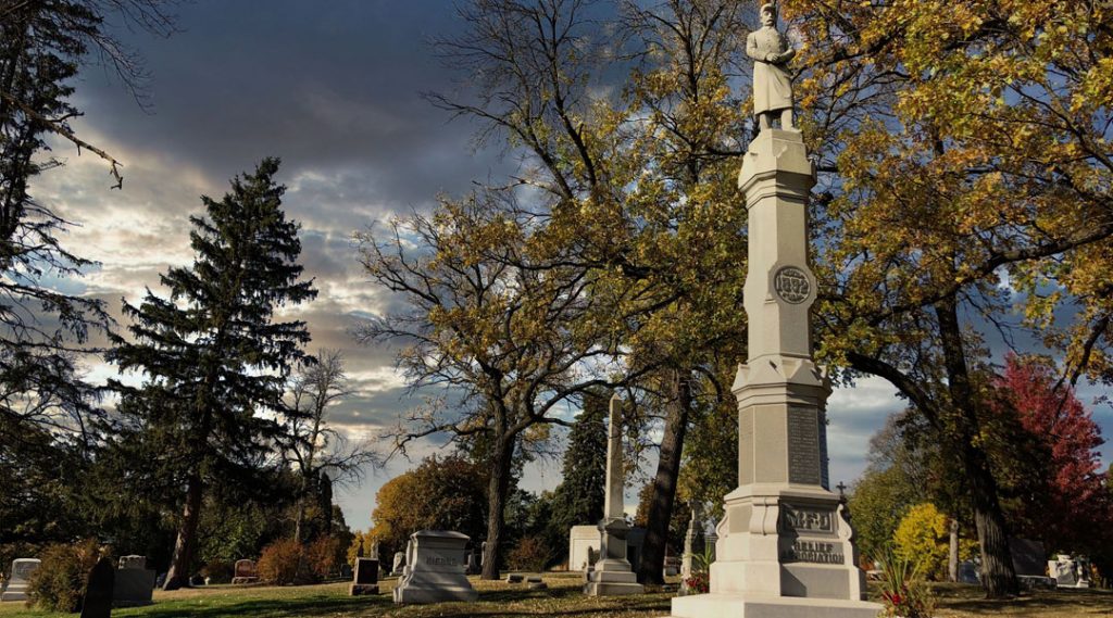 St. Mary's Cemetery cemetery grounds and headstones