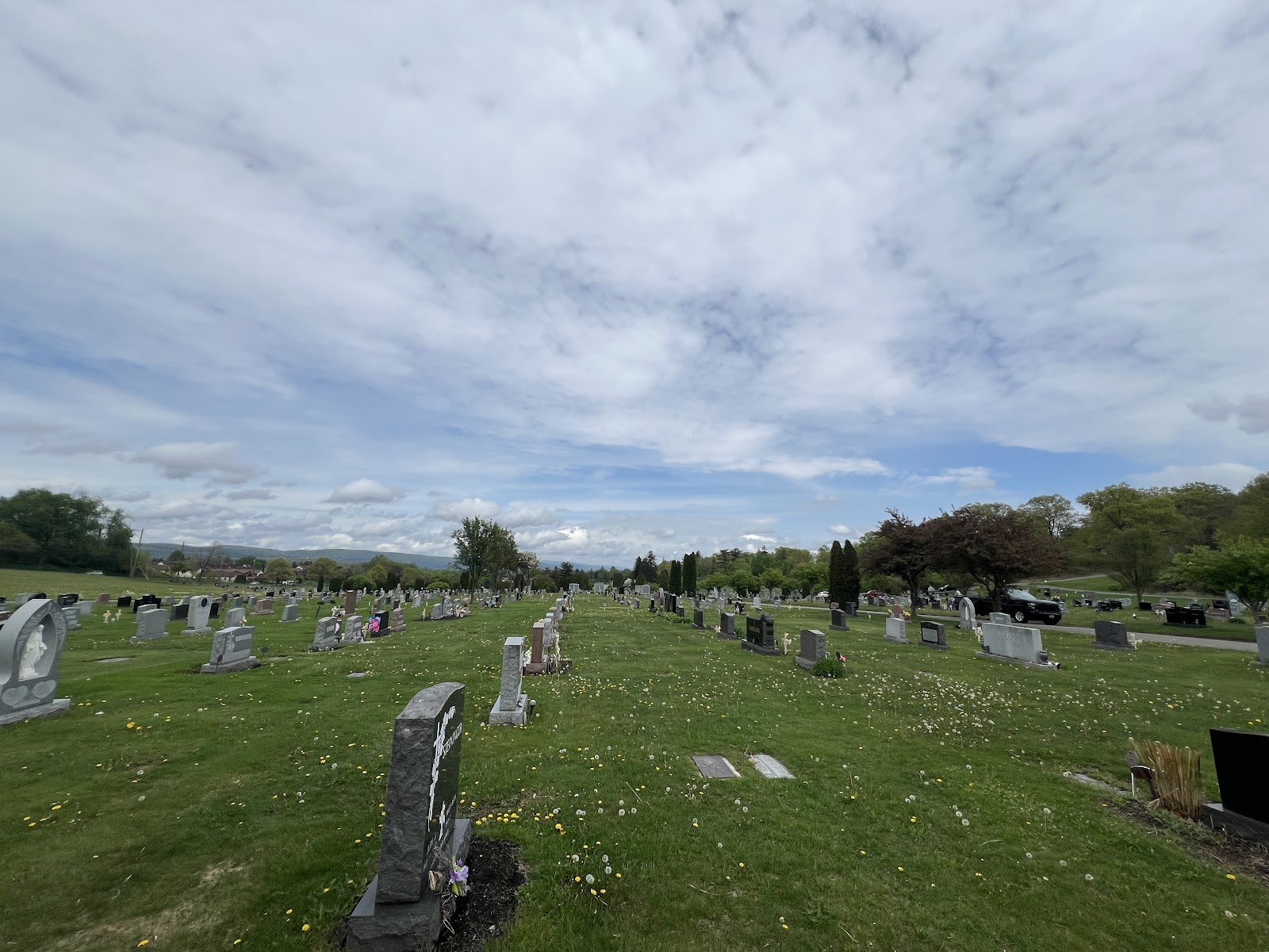 St Mary's Cemetery headstone and grounds