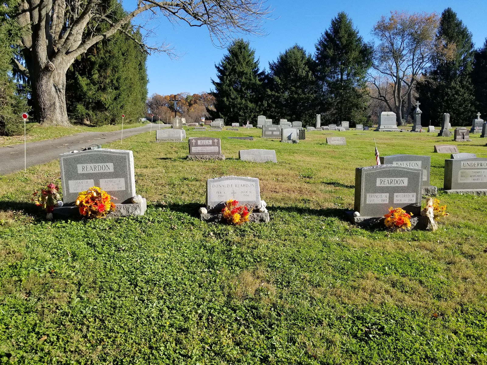 St. Patrick's Cemetery cemetery grounds and headstones