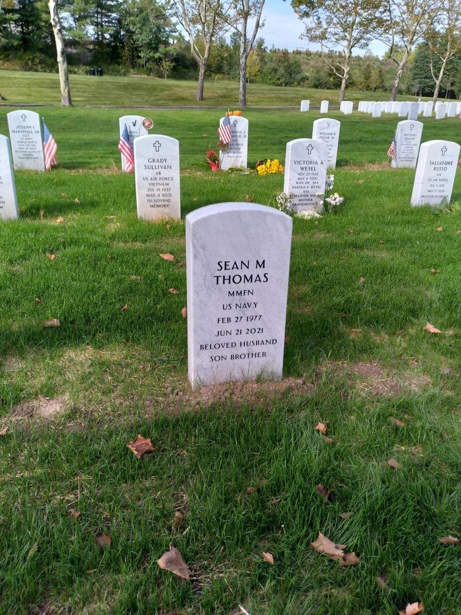 State Veterans Cemetery cemetery grounds and headstones