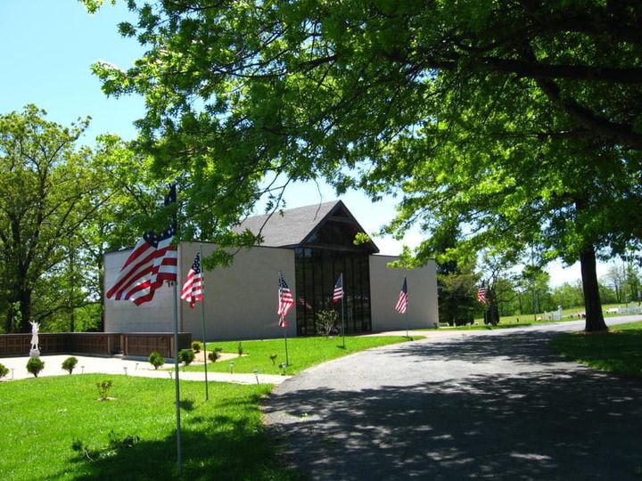 Sunset Memorial Gardens headstone and grounds