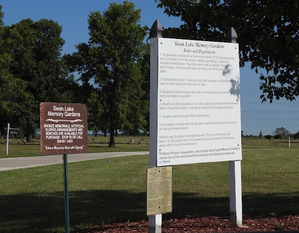 Swan Lake Memory Gardens grounds