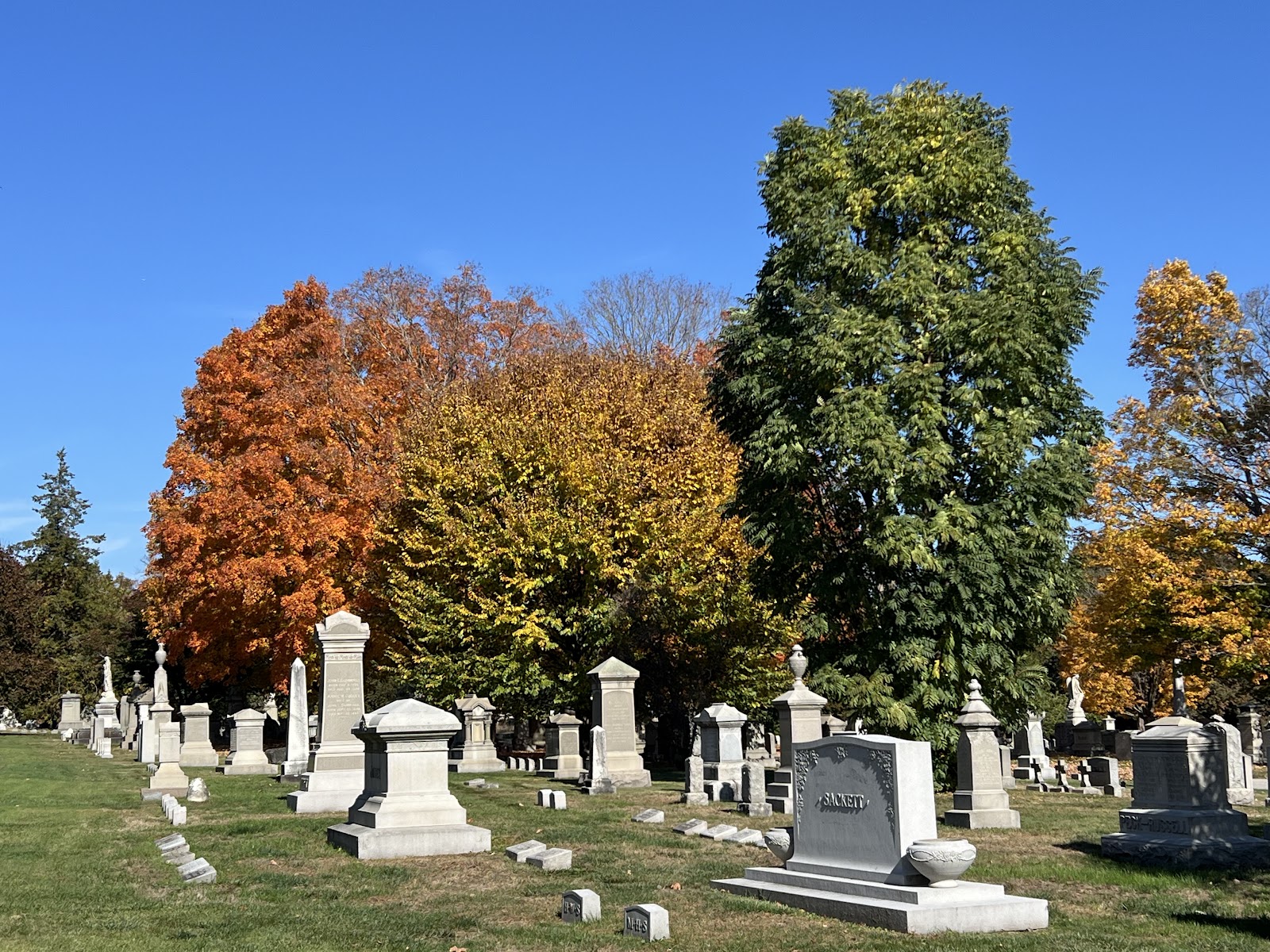 Swan Point Cemetery cemetery grounds and headstones