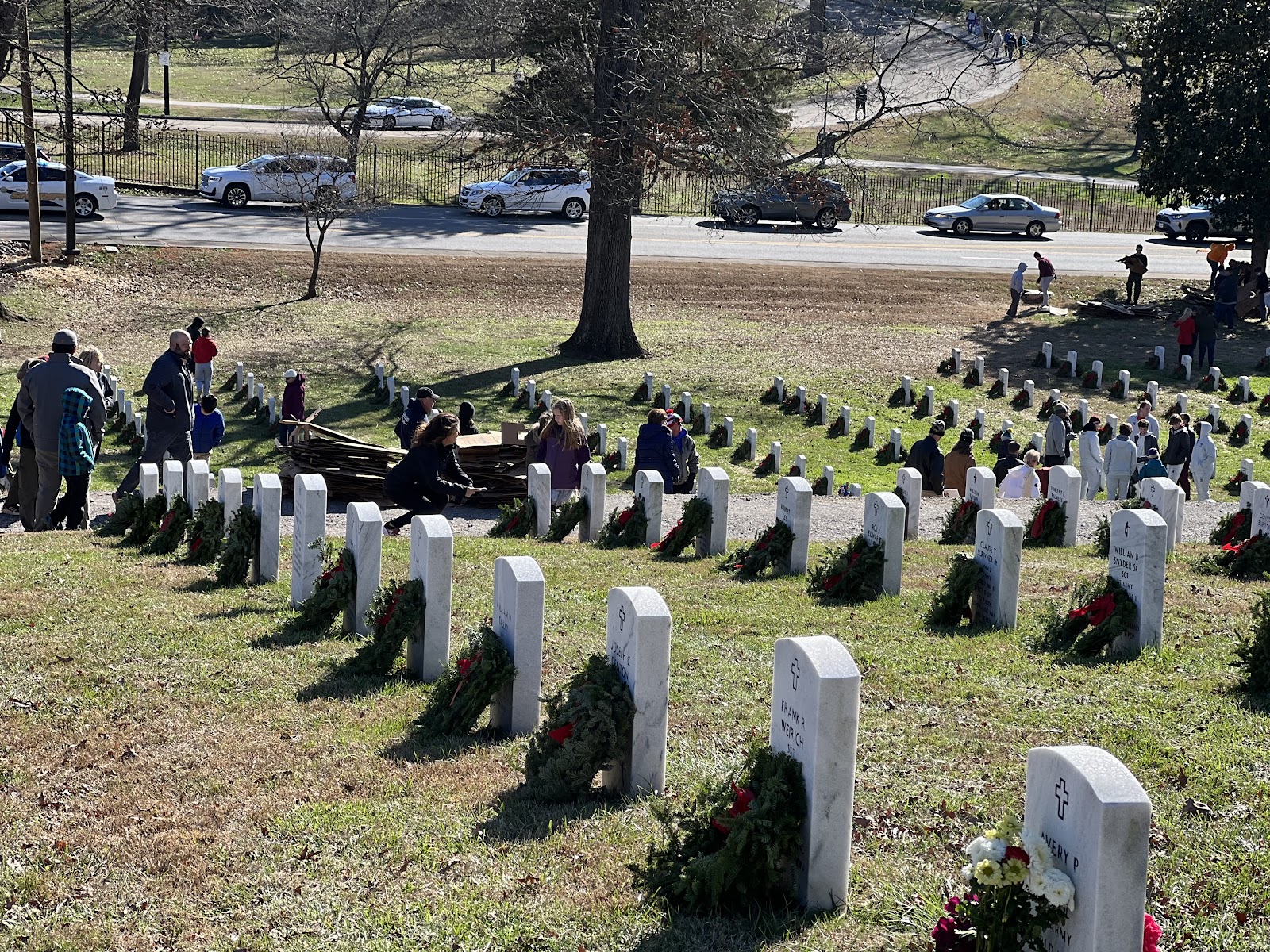 Tennessee Veterans Cemetery headstone and grounds