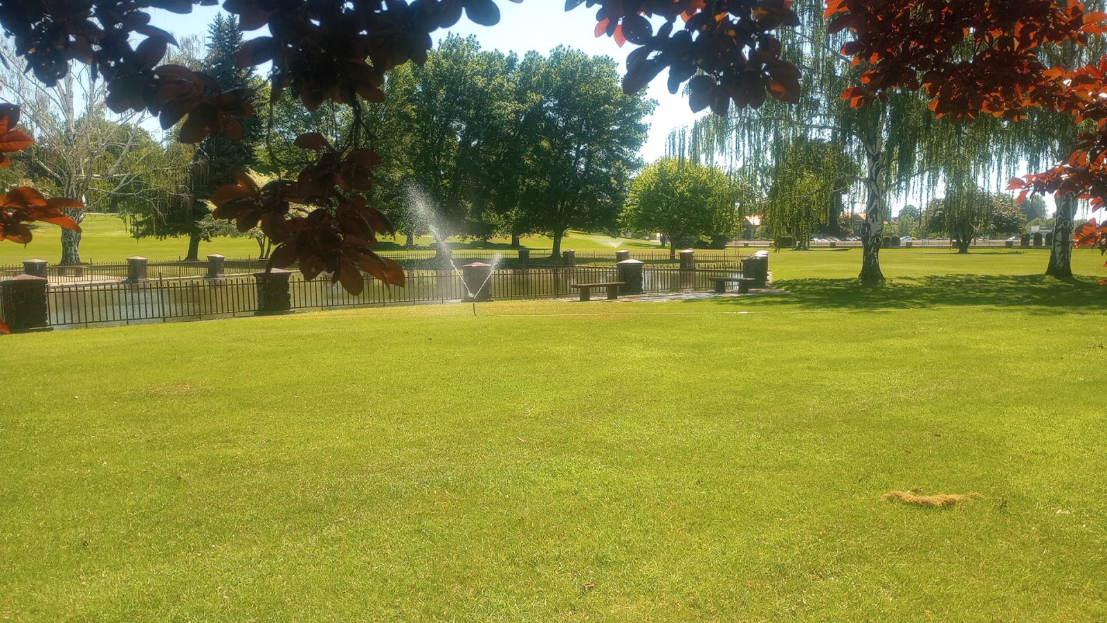 Terrace Heights Memorial Park cemetery grounds and headstones