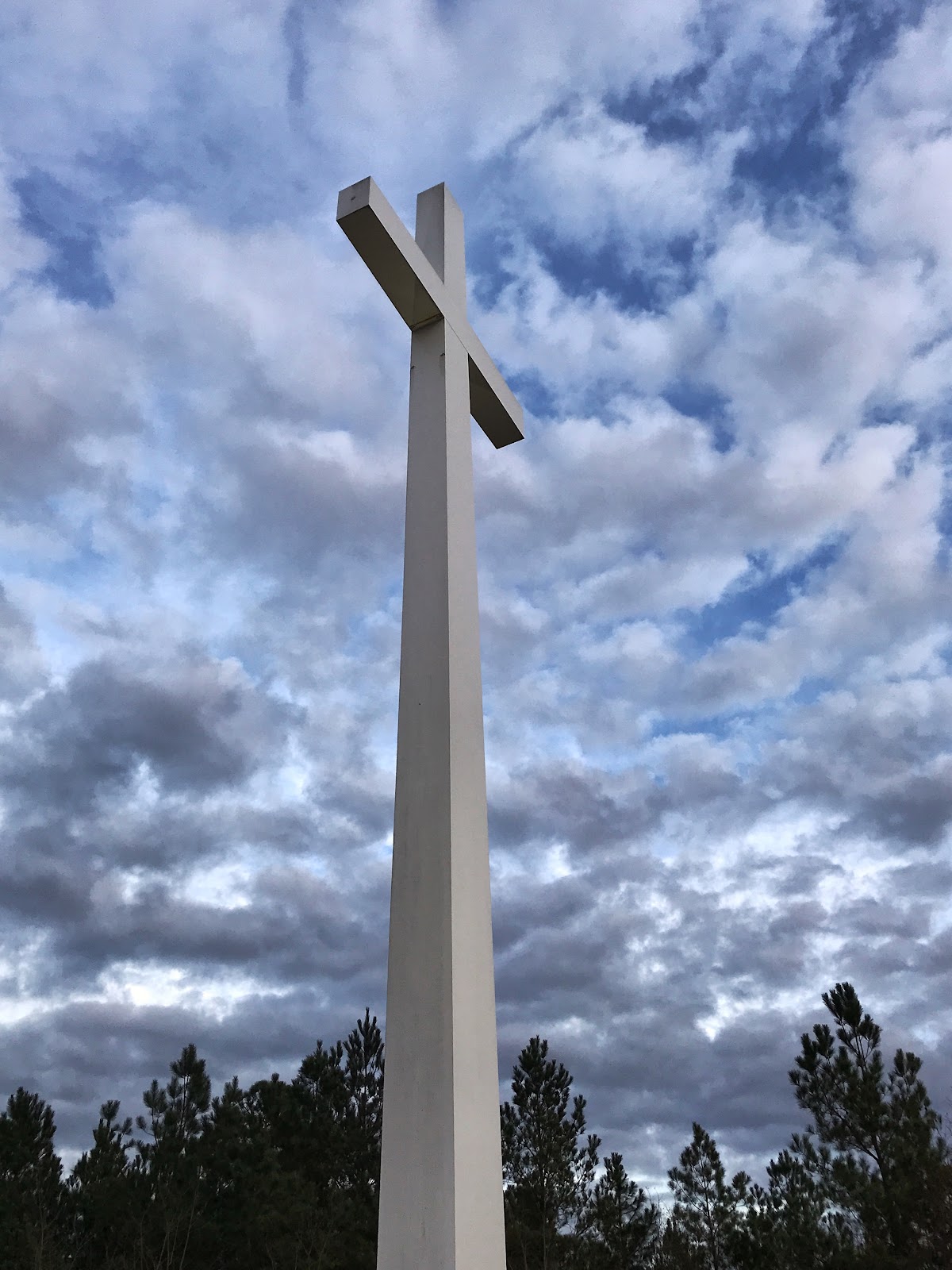 The Cross cemetery grounds and headstones