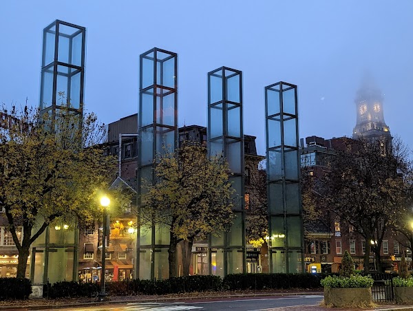 The New England Holocaust Memorial grounds