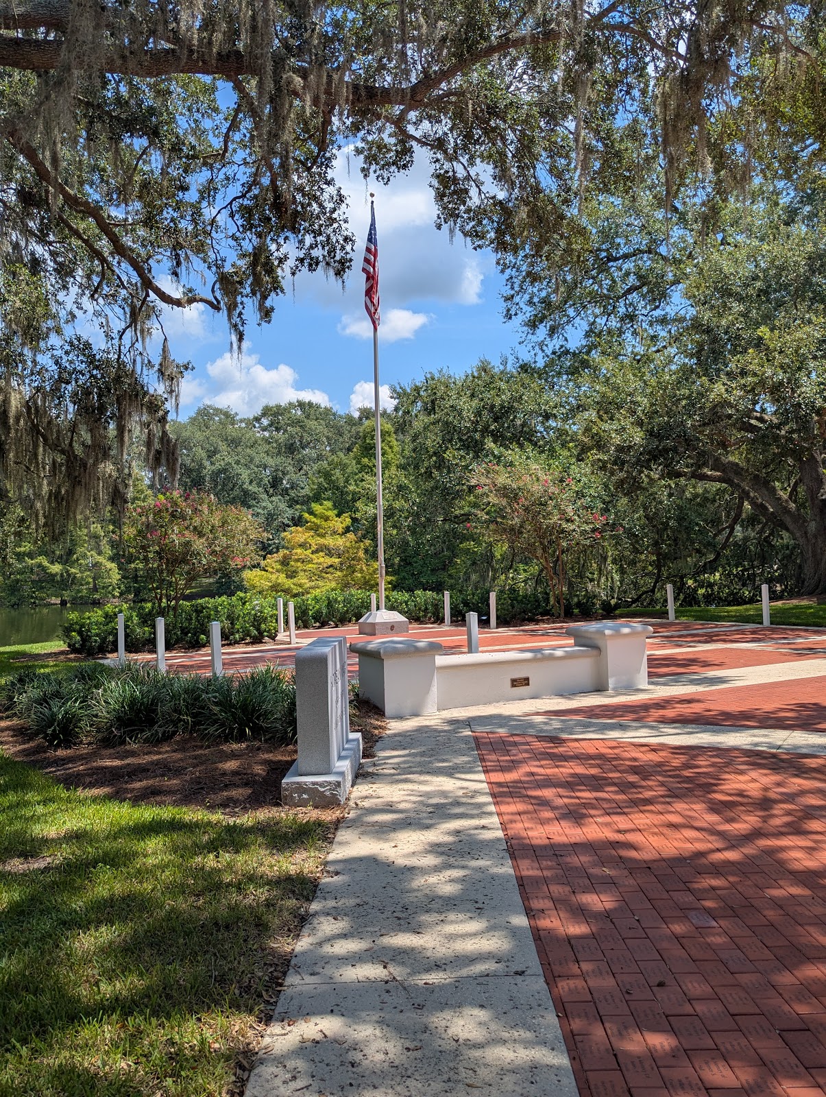 The Veterans Memorial Park of the Villages cemetery grounds and headstones