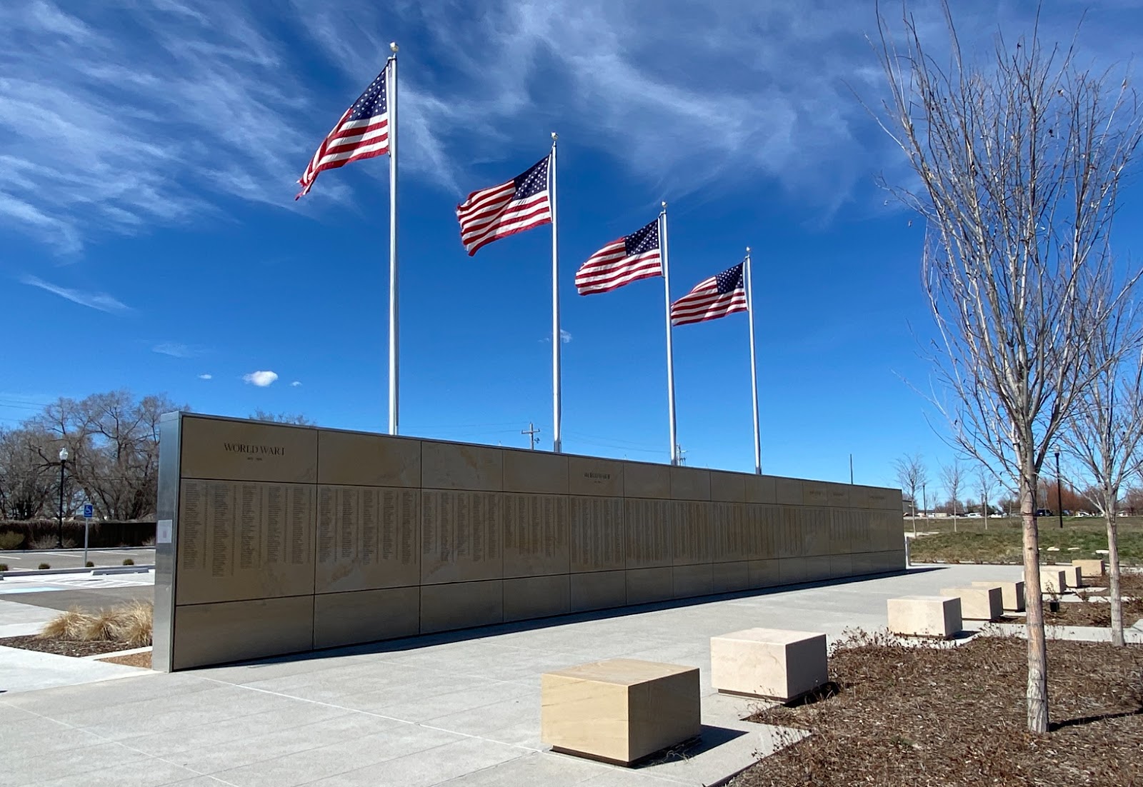 Utah Veterans Memorial cemetery grounds and headstones