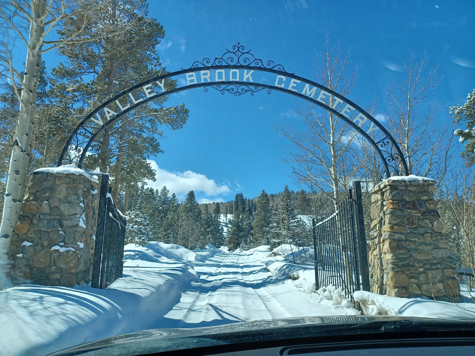 Valley Brook Cemetery cemetery grounds and headstones
