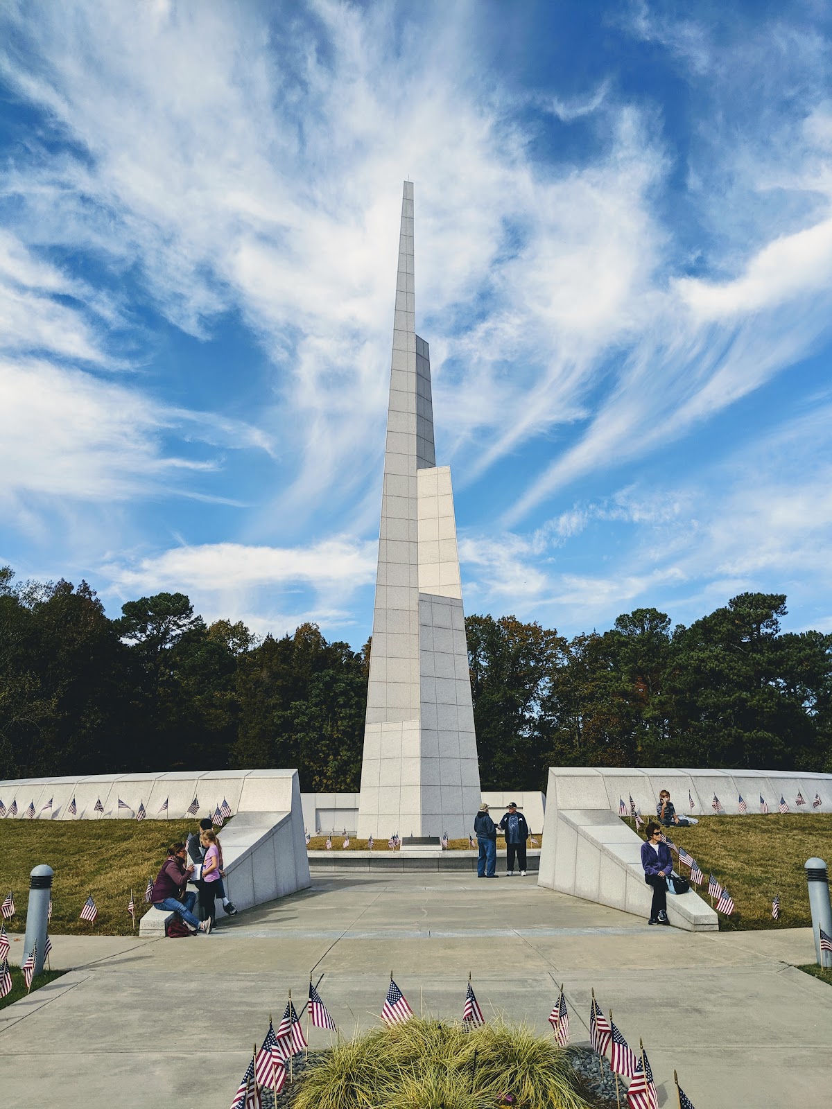 Veterans Freedom Park cemetery grounds and headstones
