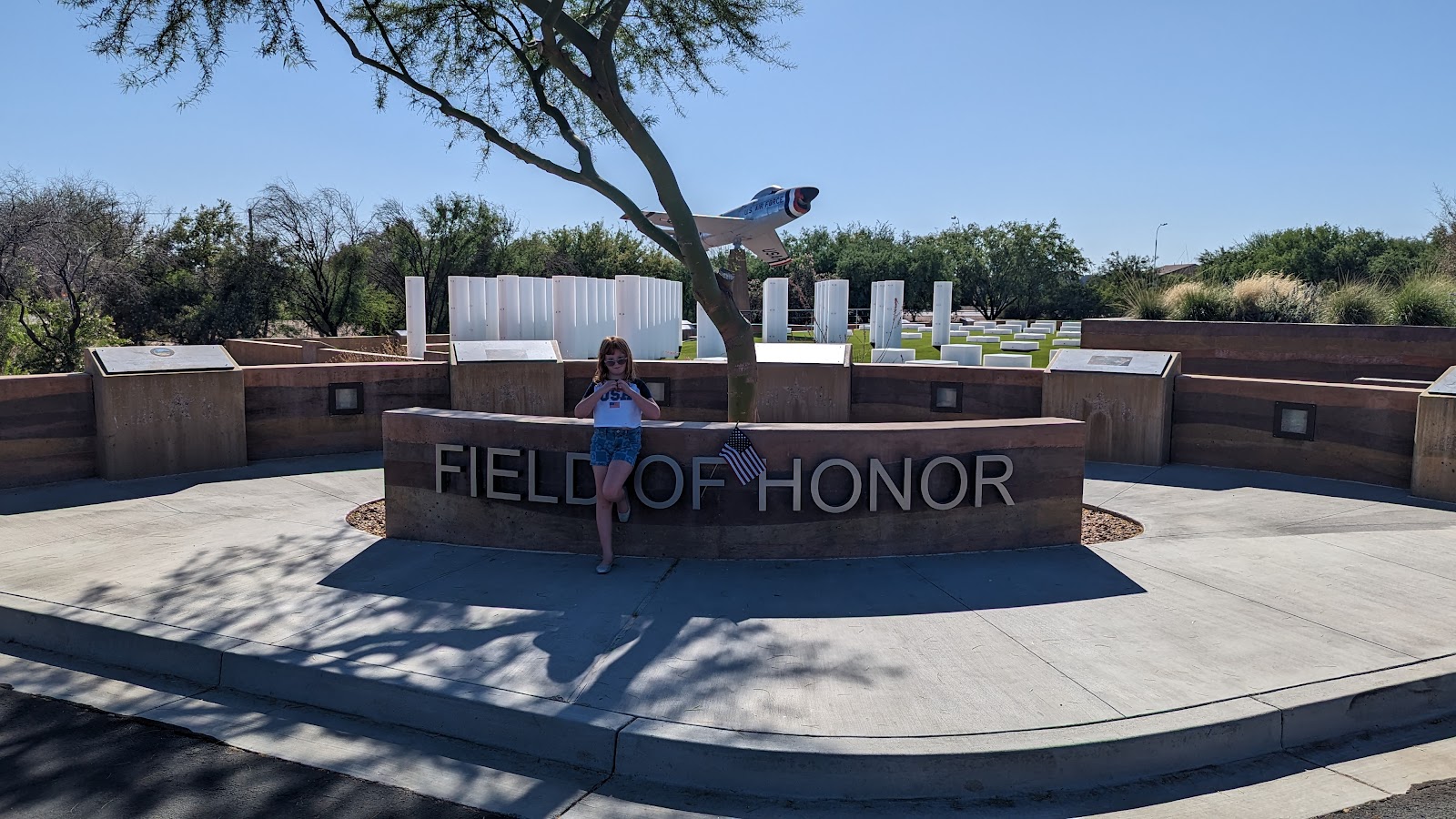 Veterans Memorial: Field of Honor cemetery grounds and headstones