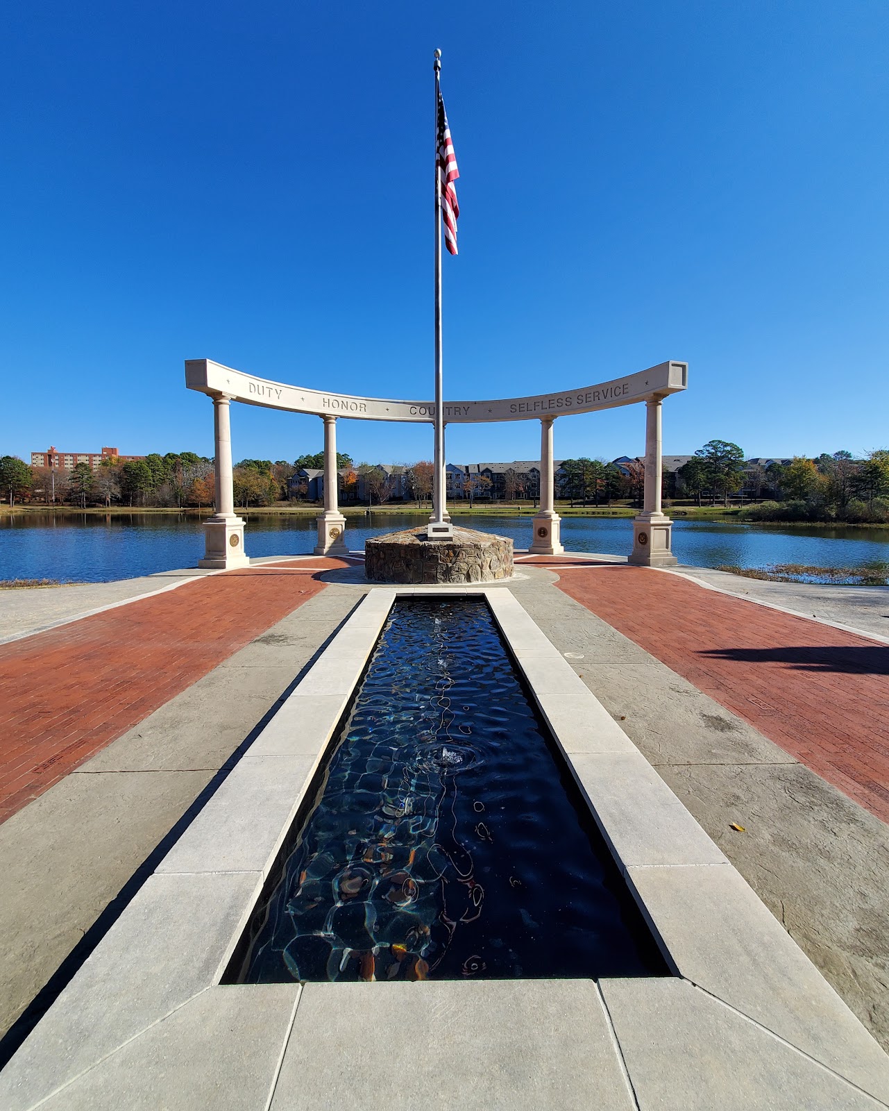 Veteran's Memorial cemetery grounds and headstones