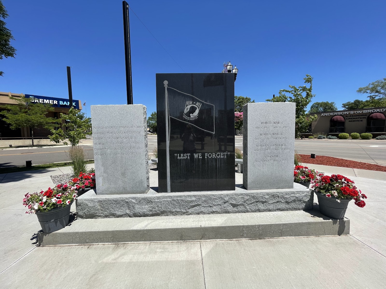 Veterans Memorial Park cemetery grounds and headstones