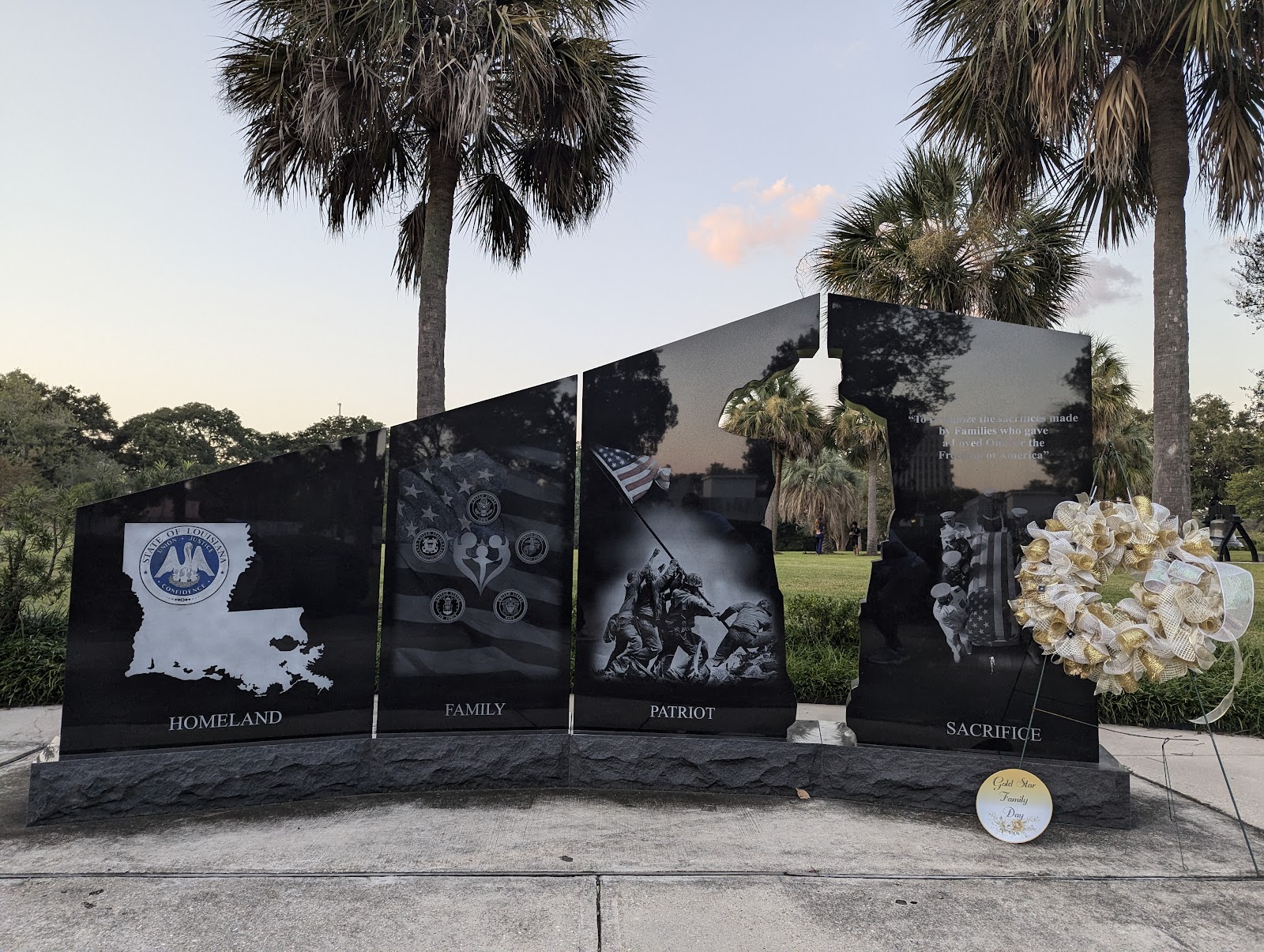 Veteran's Memorial Park cemetery grounds and headstones