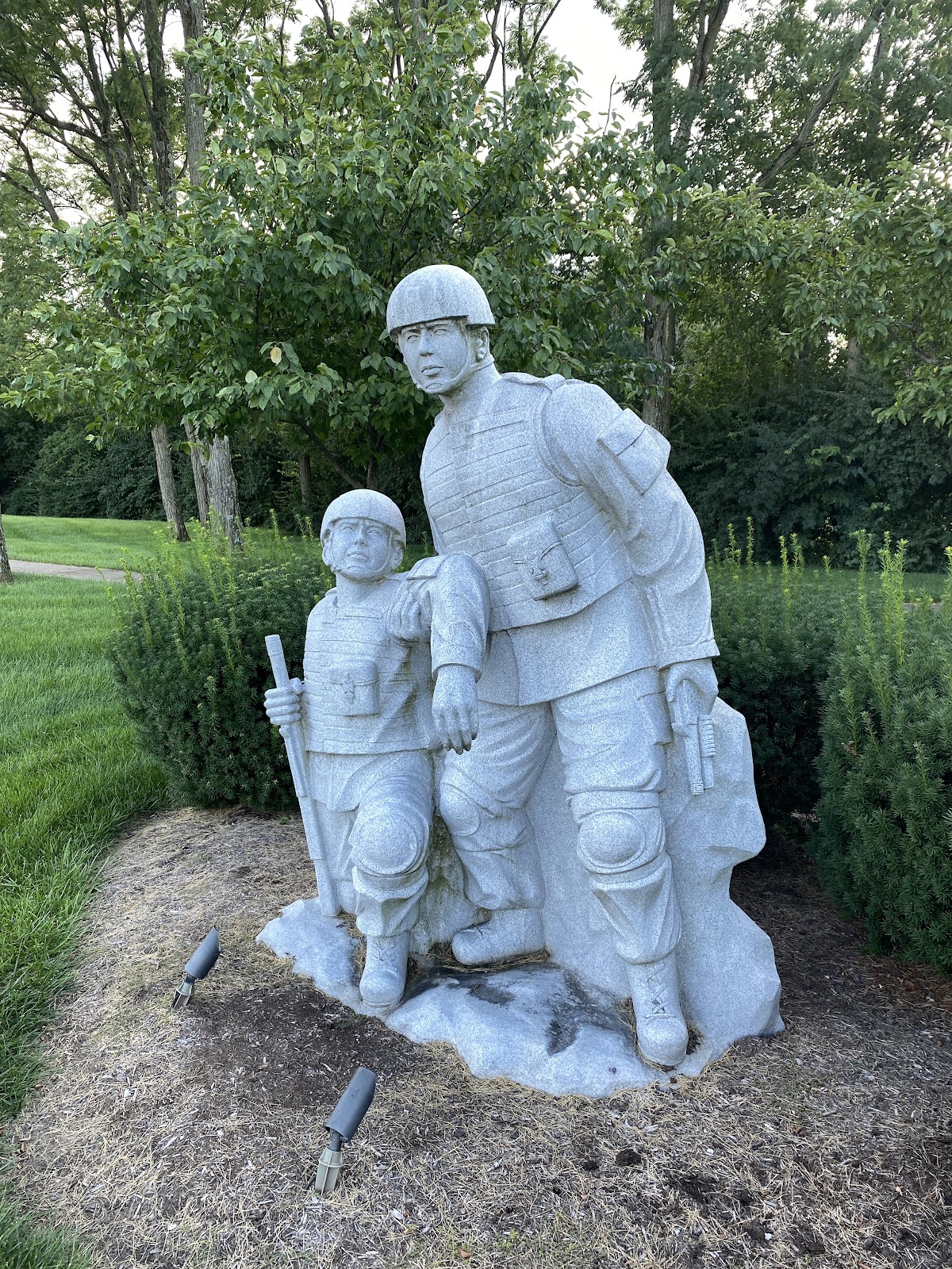 Veterans Memorial Park headstone and grounds