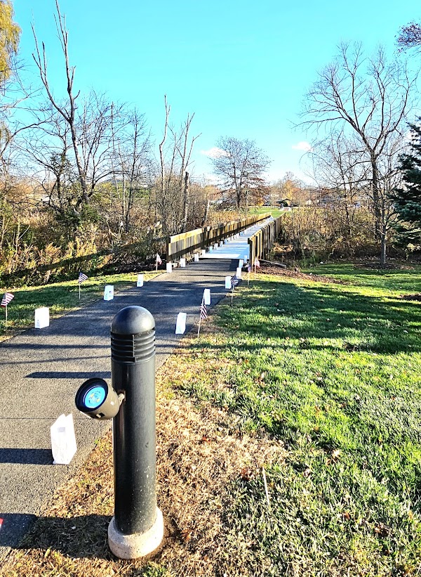 Veterans memorial park grounds