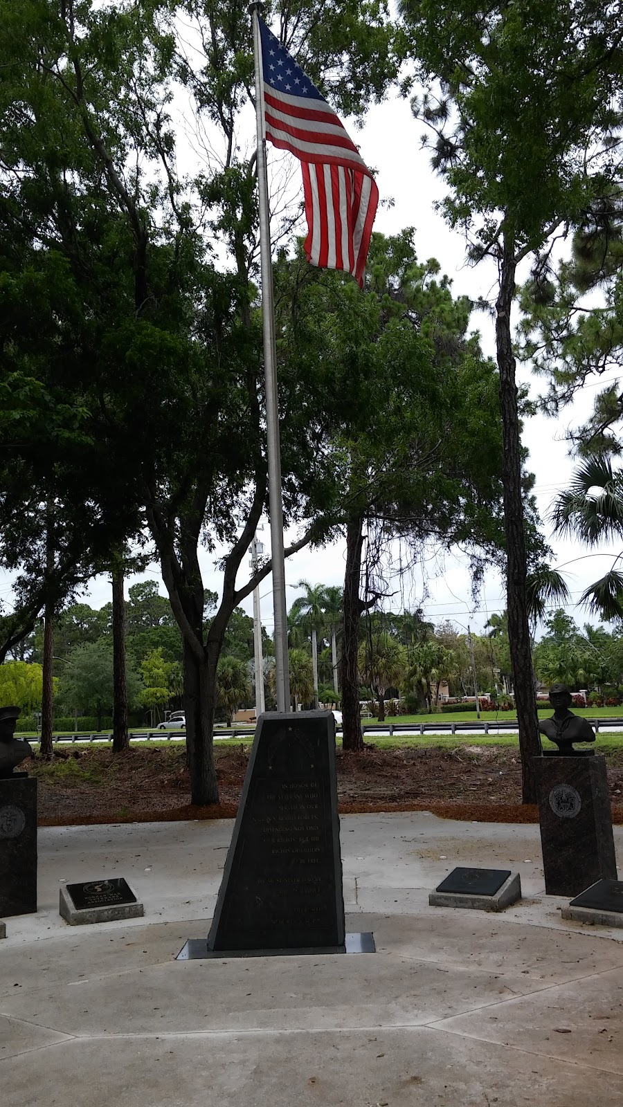 Veterans Memorial Park cemetery grounds and headstones