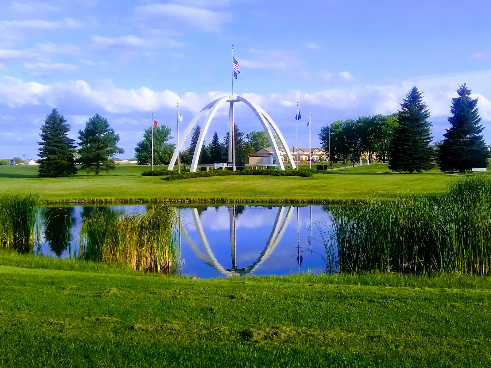 Veterans Memorial Park cemetery grounds and headstones