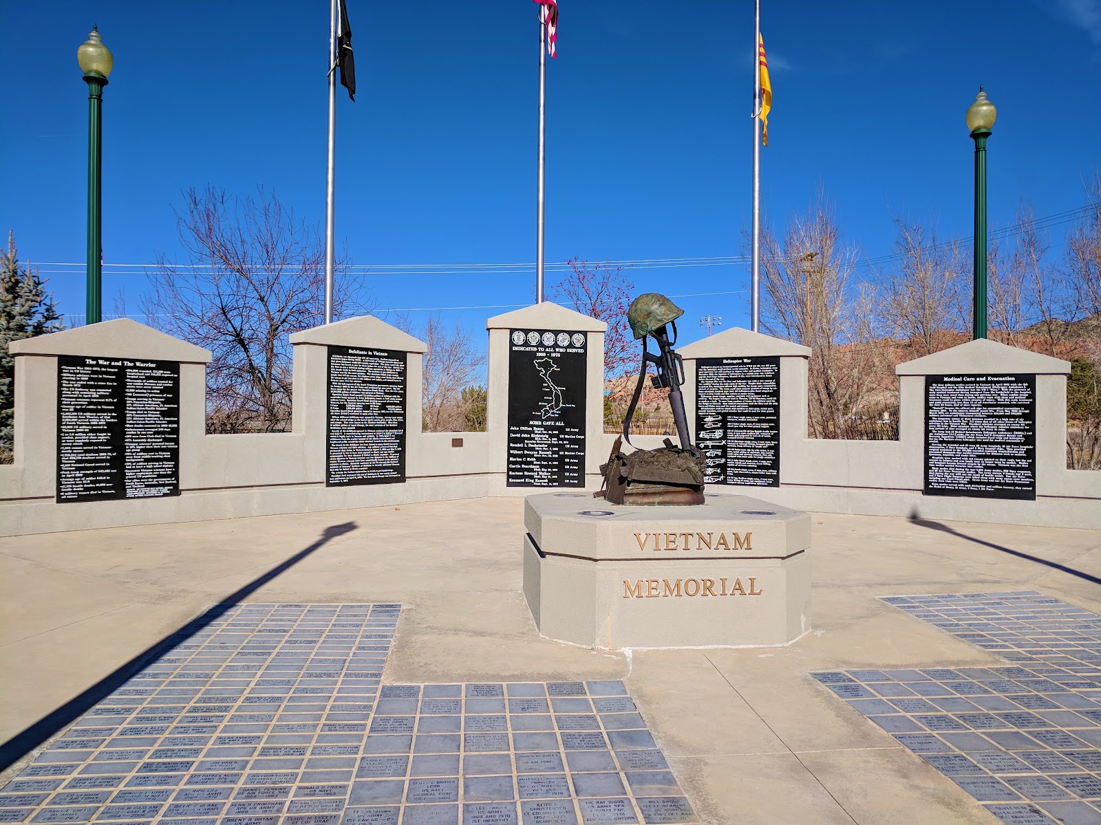Veteran's Memorial Park cemetery grounds and headstones