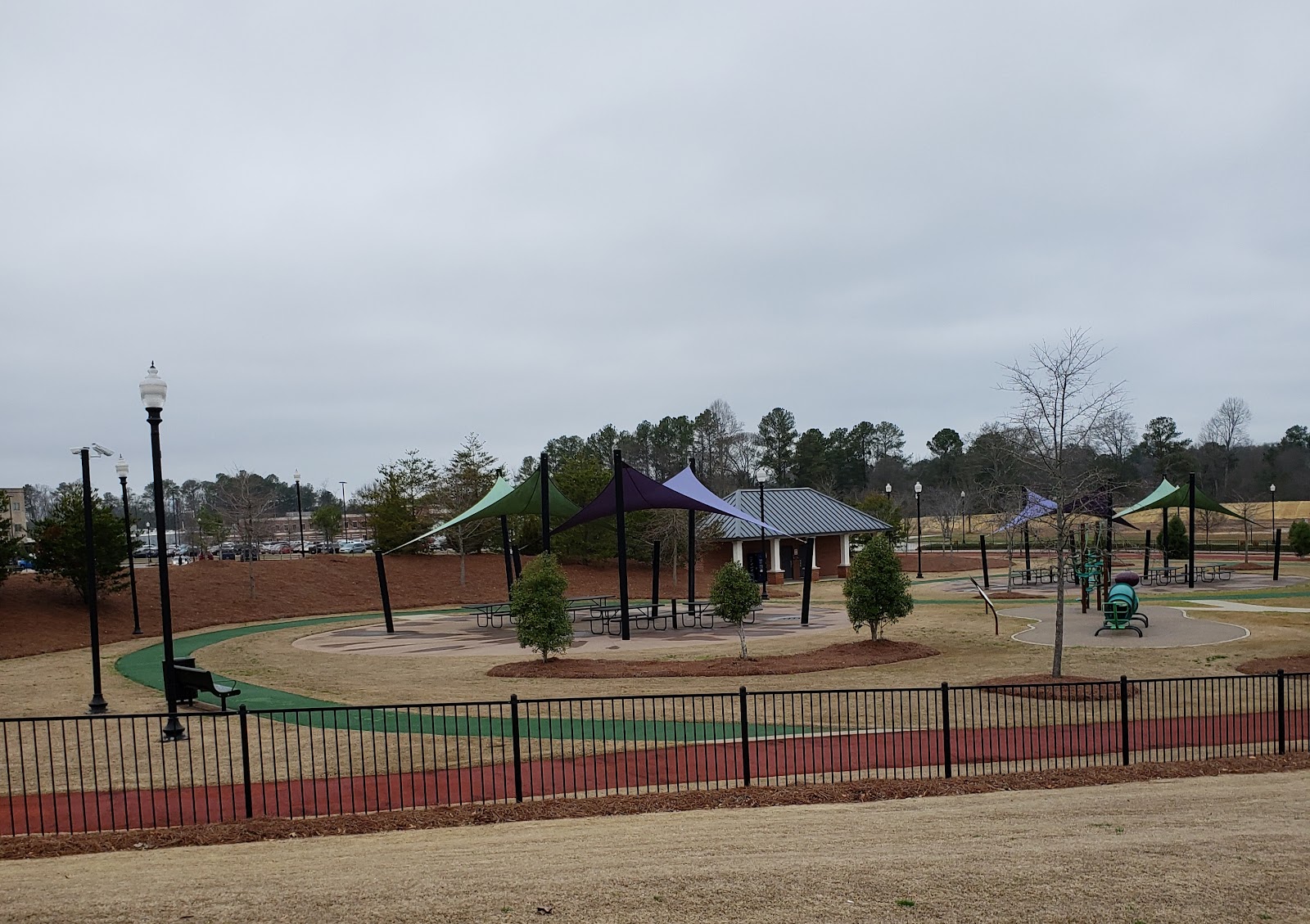 Veterans Memorial Park cemetery grounds and headstones