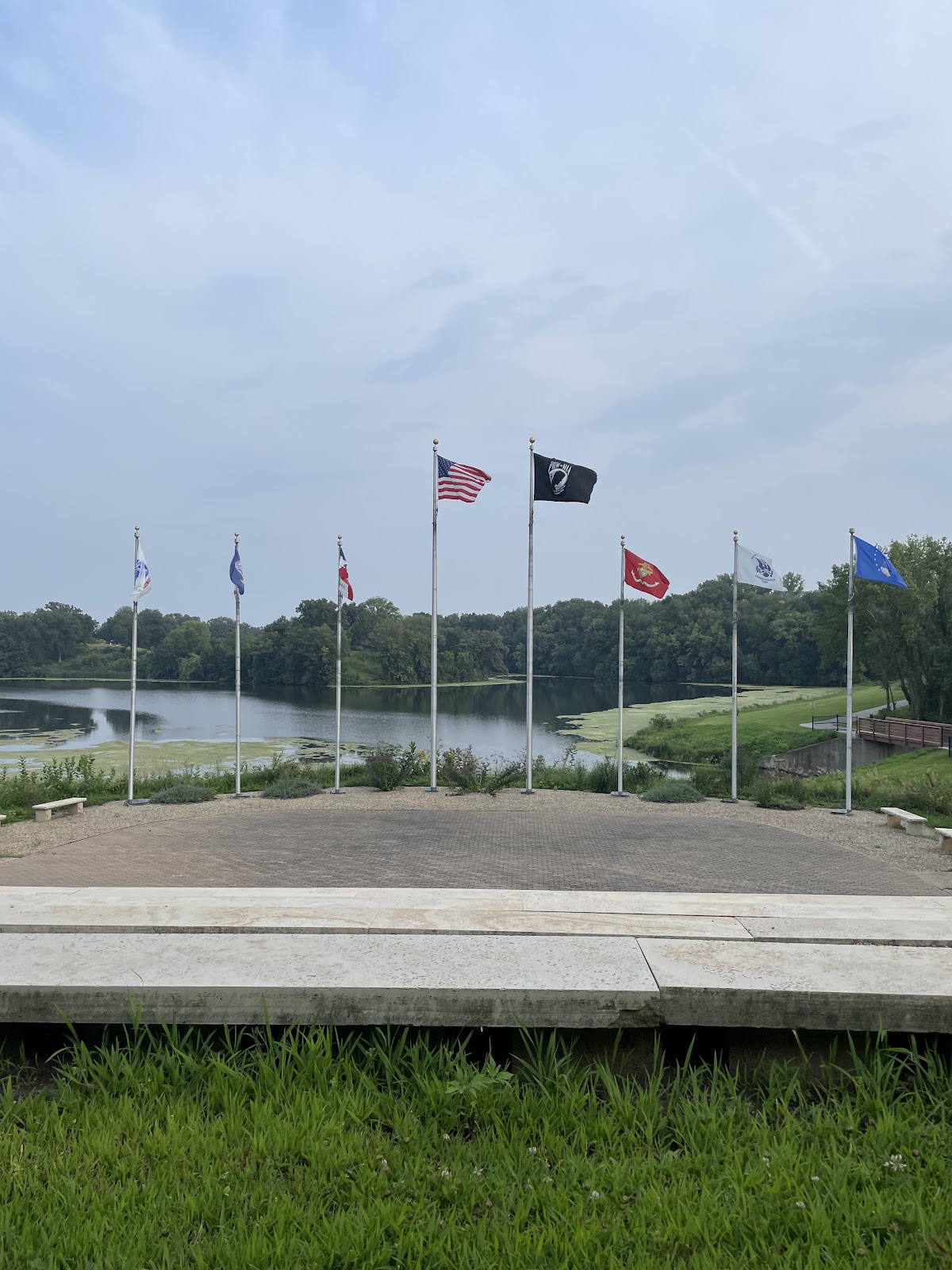 Veterans Memorial Park cemetery grounds and headstones