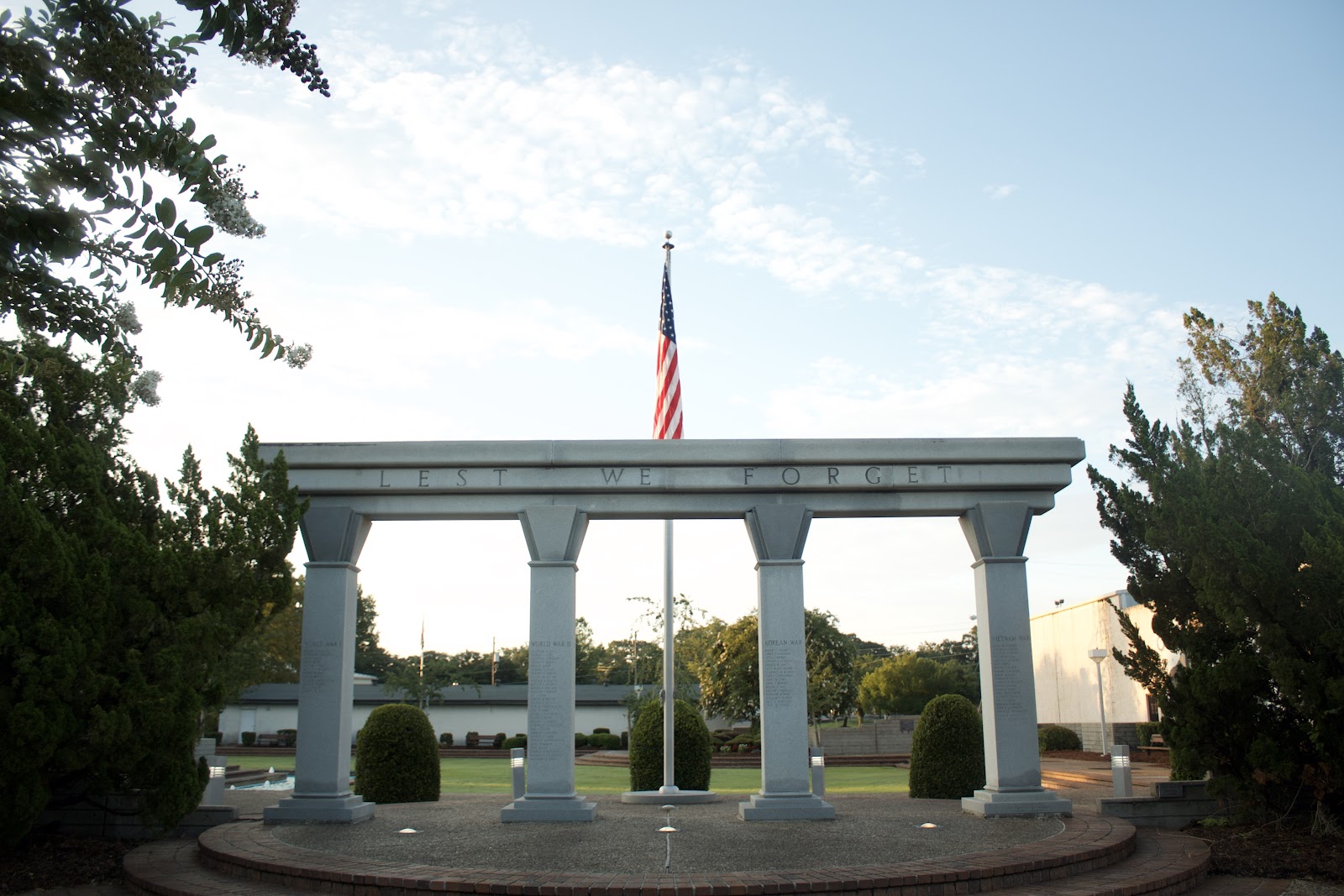 Veteran's Memorial Park cemetery grounds and headstones