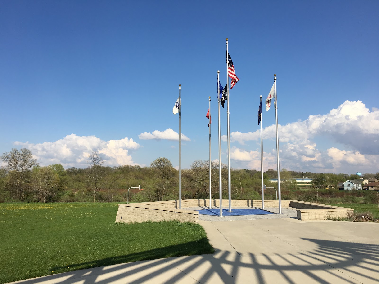 Veterans Memorial Park headstone and grounds