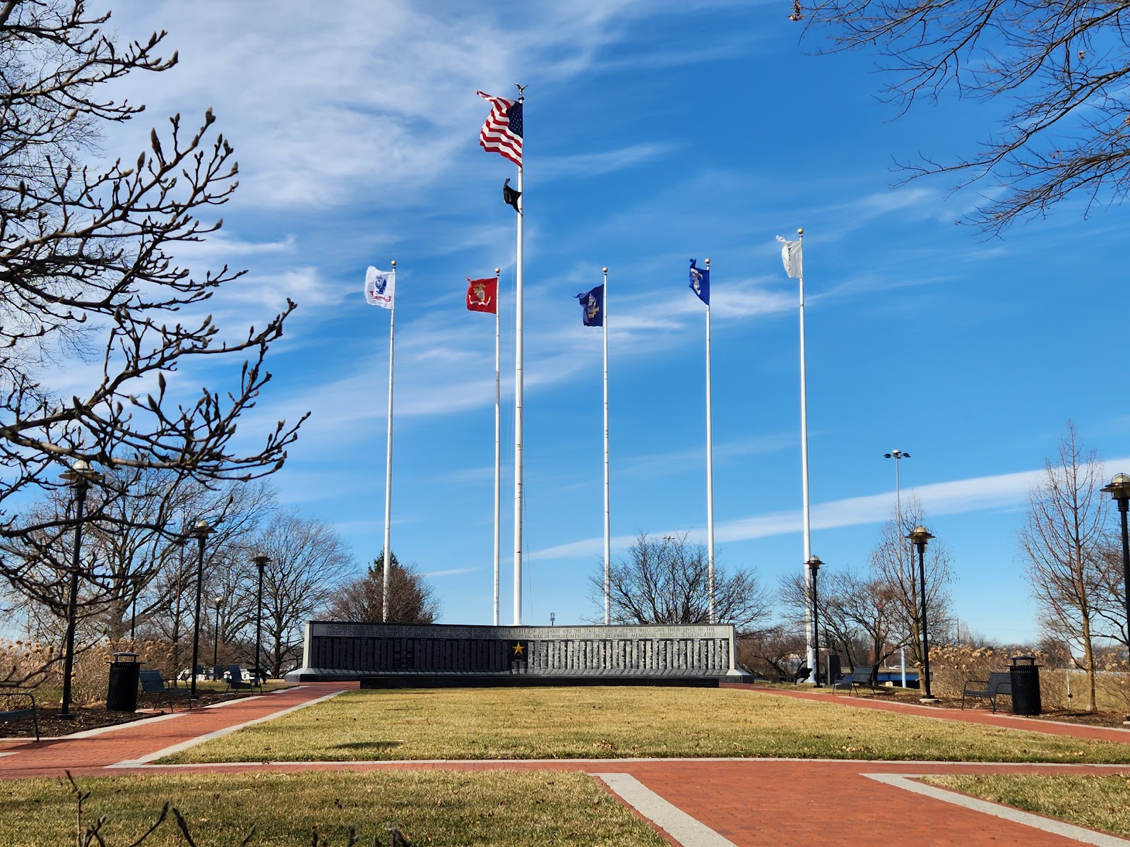 Veterans Memorial Park cemetery grounds and headstones