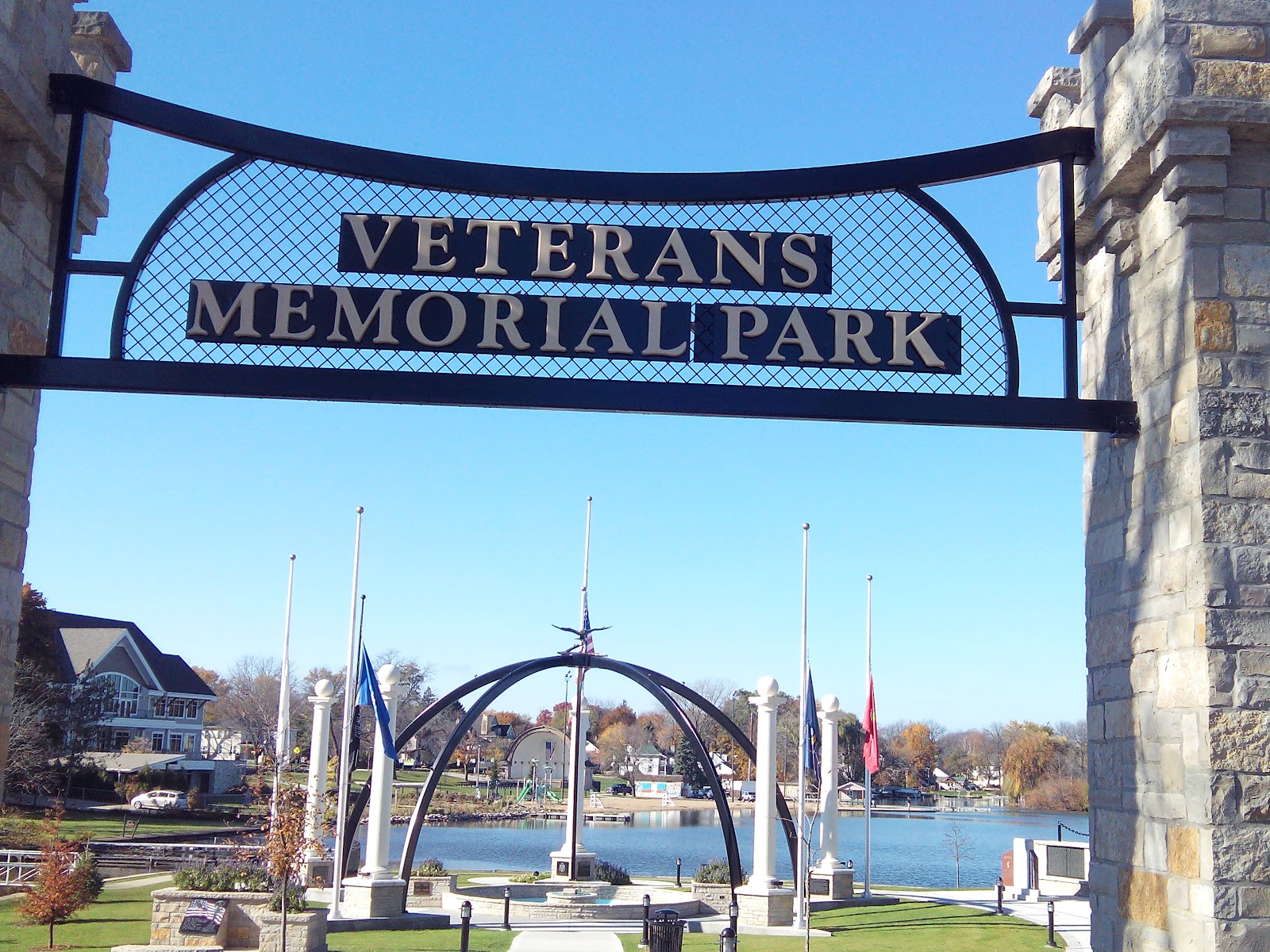 Veterans Memorial Park headstone and grounds
