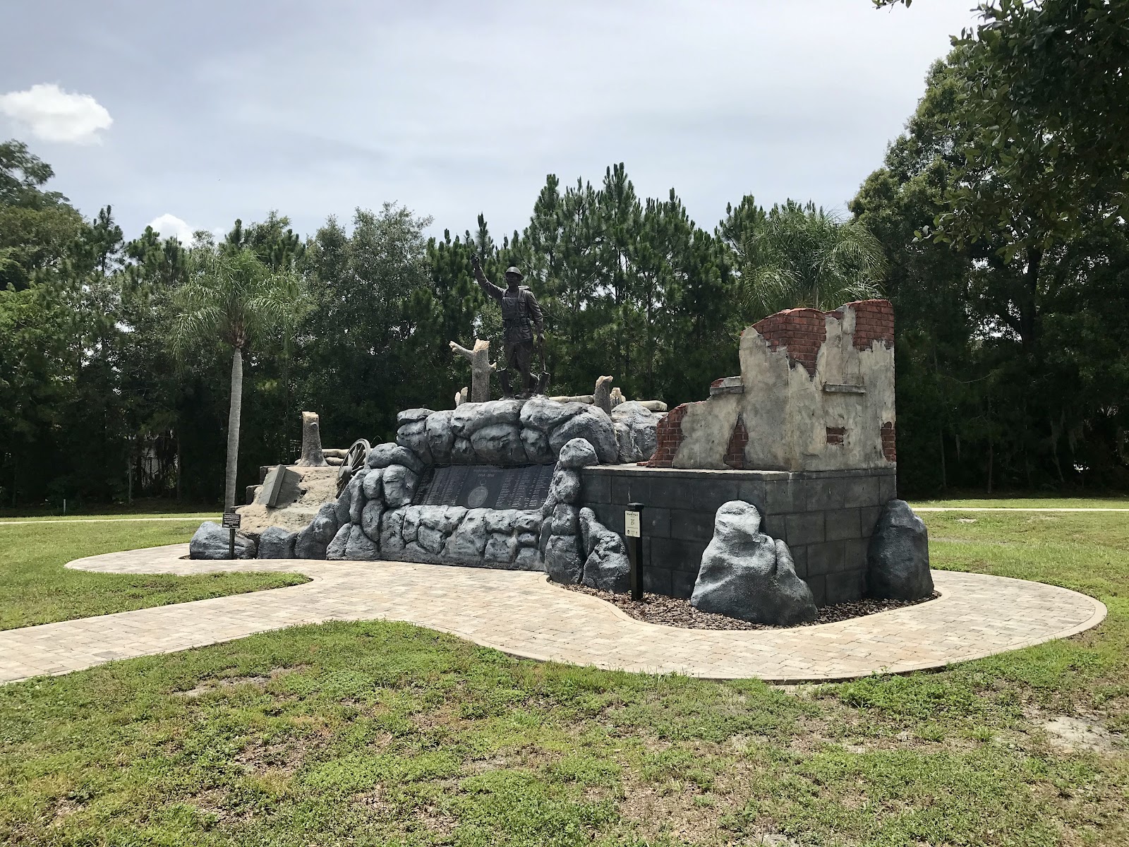 Veterans Memorial Park cemetery grounds and headstones