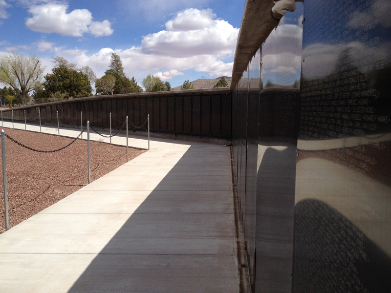 Veterans Memorial Park cemetery grounds and headstones