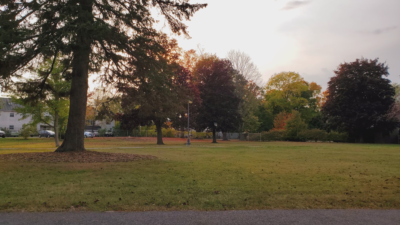 Veterans' Memorial Park cemetery grounds and headstones
