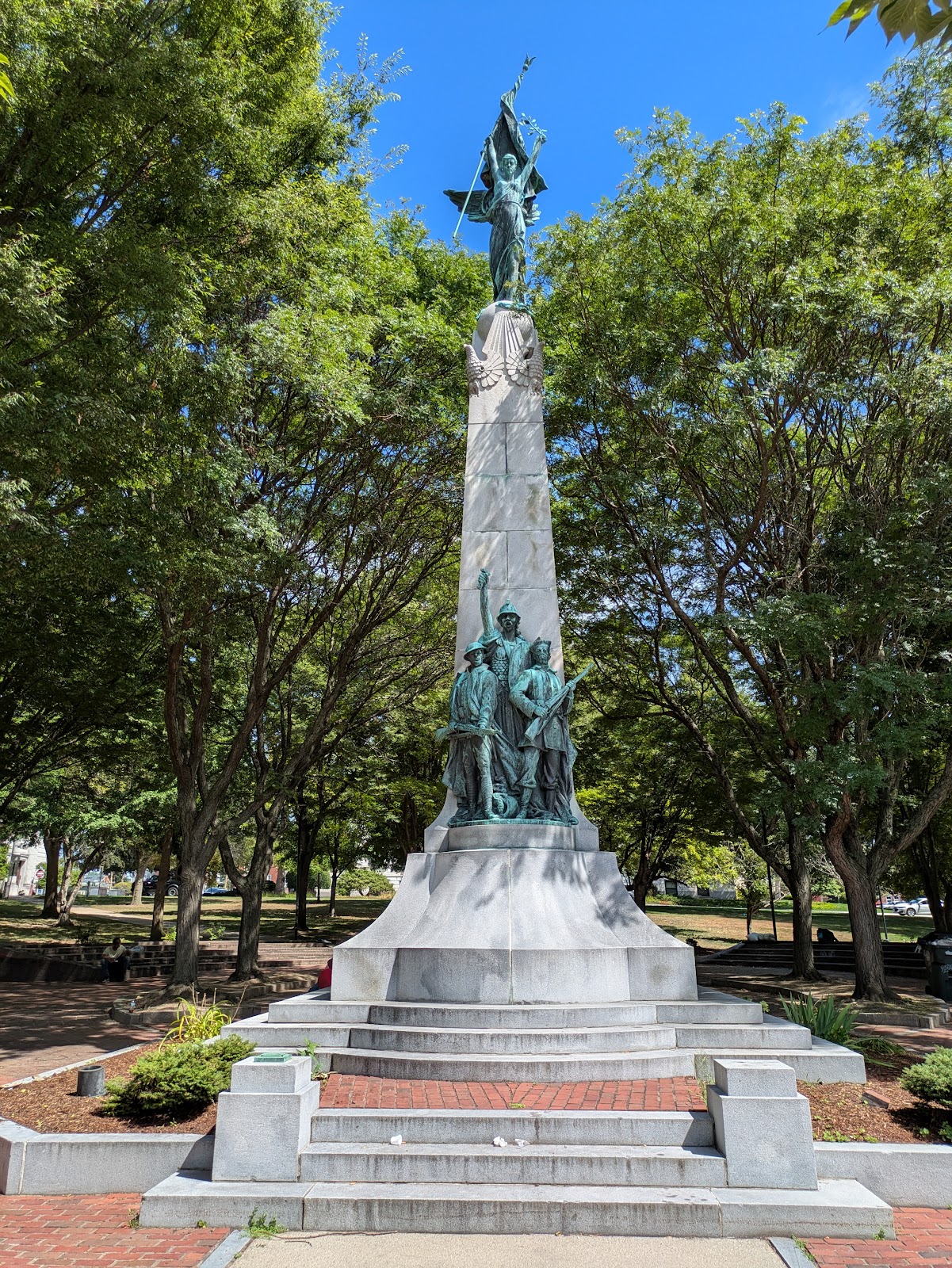 Victory Park cemetery grounds and headstones