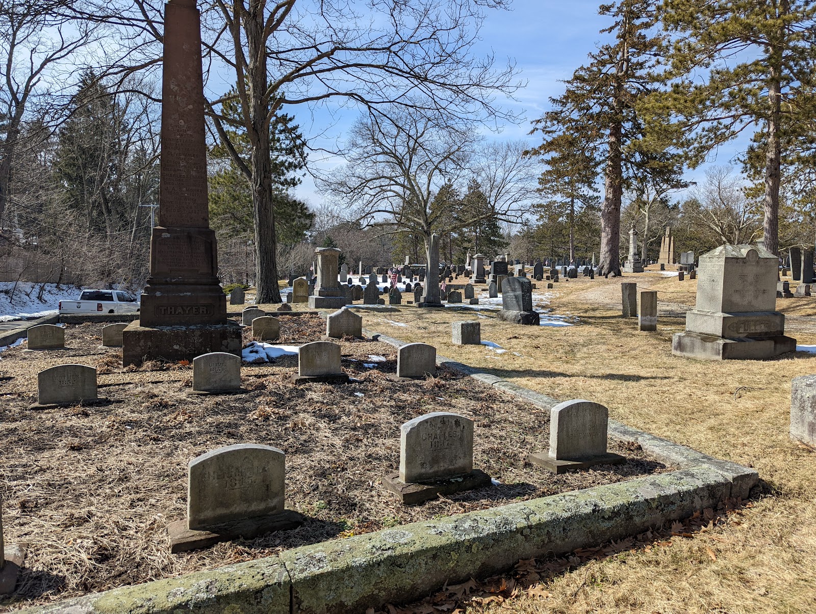 Vine Lake Cemetery cemetery grounds and headstones