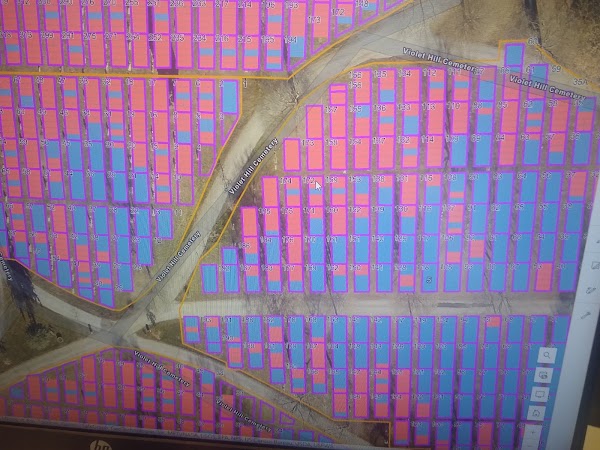 Violet Hill Cemetery grounds