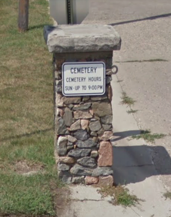 Violet Hill Cemetery grounds