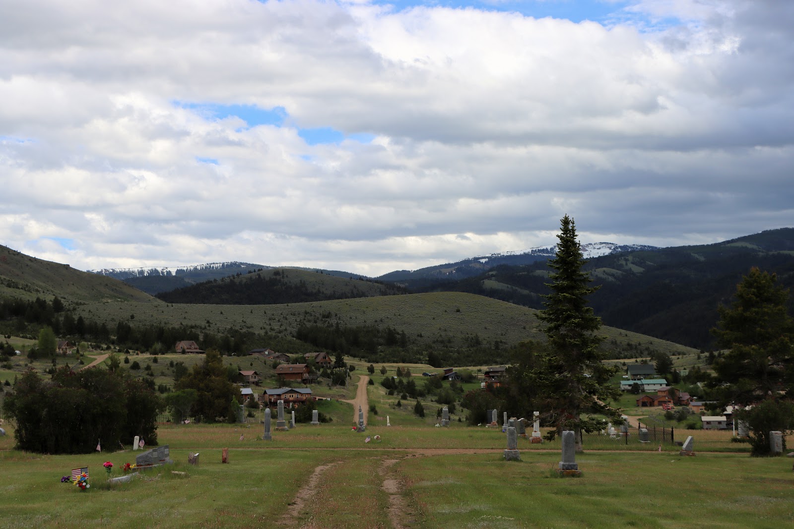Virginia City Cemetery cemetery grounds and headstones