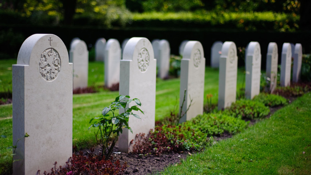 Walnut Hill Cemetery headstone and grounds